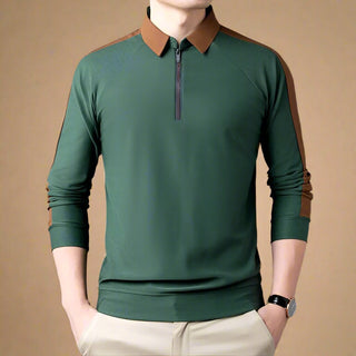 Polo Sweater | Casual Polo with Zip for Men