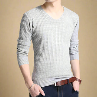 V-neck Jumper | Casual Warm V-neck Sweater for Men