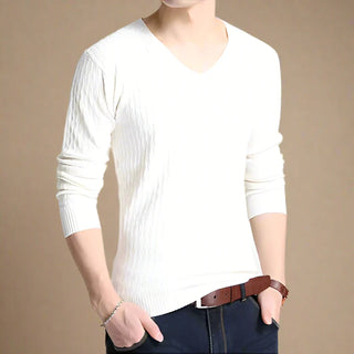 V-neck Jumper | Casual Warm V-neck Sweater for Men