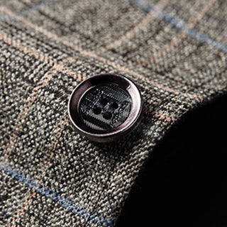 Ganti Blazer | Classic checked vintage blazer with button closure for men