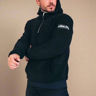 Hoodie | Cozy Half-Zip Fleece mens hoodie