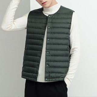 Ganti Bodywarmer | Ultra Light Puffer Vest with Bomber Collar for Men