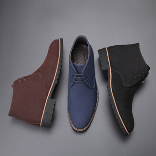 Chester Shoes | Elegant suede formal shoes with heels for men