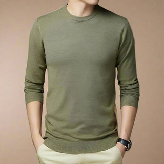 Ganti Jumper | Men's Business casual plain knitted sweater with crew neck