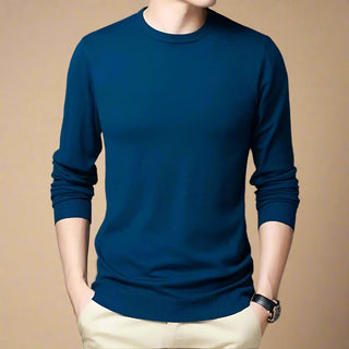 Ganti Jumper | Men's Business casual plain knitted sweater with crew neck