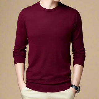 Ganti Jumper | Men's Business casual plain knitted sweater with crew neck