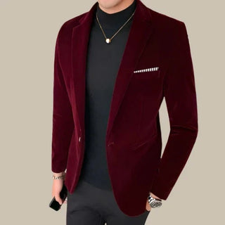 Ganti Velvet Men | Premium Italian Slim Fit Velvet Blazer