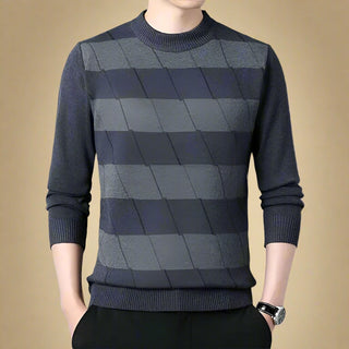 Ganti Jumper | Men's Casual chic knitted sweater with stripes and crew neck