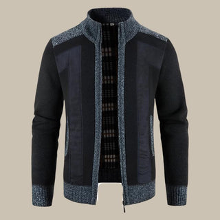 Ganti Zip Cardigan | Men's Casual Quilted Jacket with Zip and Collar