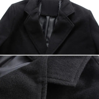 Falconi Coat | Wool Long Formal Winter Coat for Men