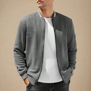 Ganti Zip Cardigan | Men's Smart Casual Cardigan with Zip and Bomber Collar