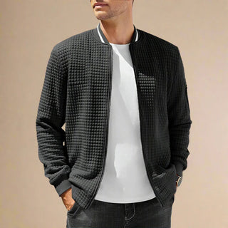 Ganti Zip Cardigan | Men's Smart Casual Cardigan with Zip and Bomber Collar