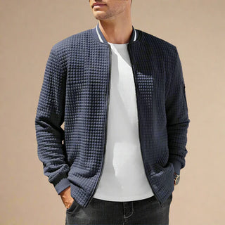 Ganti Zip Cardigan | Men's Smart Casual Cardigan with Zip and Bomber Collar