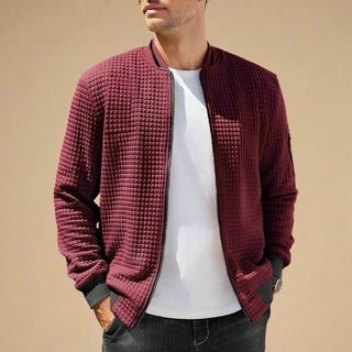 Ganti Zip Cardigan | Men's Smart Casual Cardigan with Zip and Bomber Collar