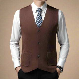 Cardigan | Classic Spencer Cardigan with Buttons for Men