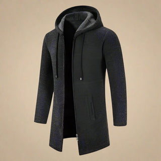 Ganti Zip Hoodie | Men's Casual Long Knitted Jacket with Zip and Hood