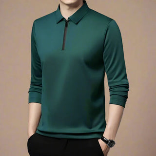 Polo Sweater | Modern Zip Polo for Men