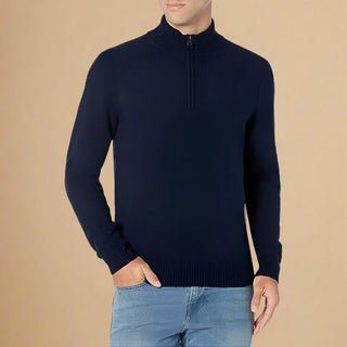 Half Zip Funnel Neck | Modern Knit Half Zip Jumper for Stylish Men