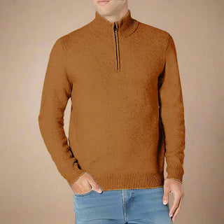 Half Zip Funnel Neck | Modern Knit Half Zip Jumper for Stylish Men