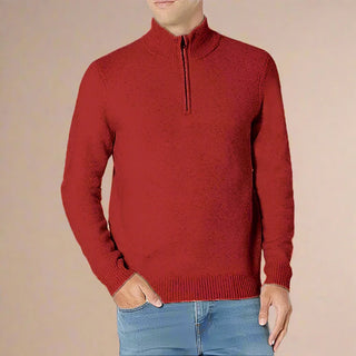 Half Zip Funnel Neck | Modern Knit Half Zip Jumper for Stylish Men