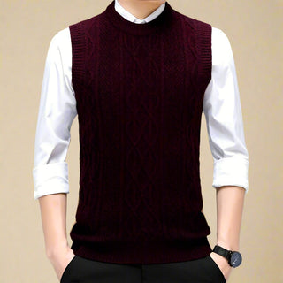 Spencer | Casual Chic Sleeveless Jumper with Crew Neck for Men