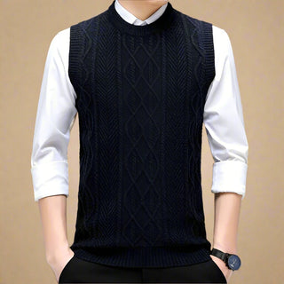 Spencer | Casual Chic Sleeveless Jumper with Crew Neck for Men