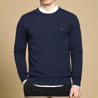 Ganti Jumper | Men's Casual smart knitted sweater with logo and crew neck