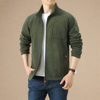 Ganti Fleece Jacket | Men's Military Style Outdoor Fleece Jacket with Zip