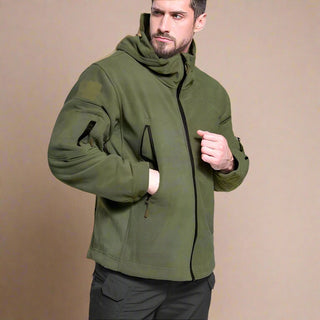 Outdoor militair heren fleece vest