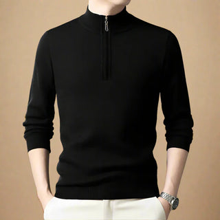 Half Zip Jumper | Premium Casual Half Zip Funnel Neck for Men