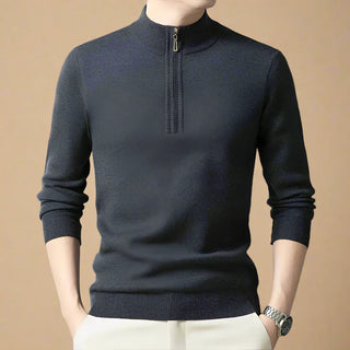 Half Zip Jumper | Premium Casual Half Zip Funnel Neck for Men