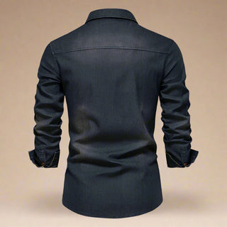 Ganti RAW Denim Shirt | Men's Stylish stretch denim shirt with long sleeves