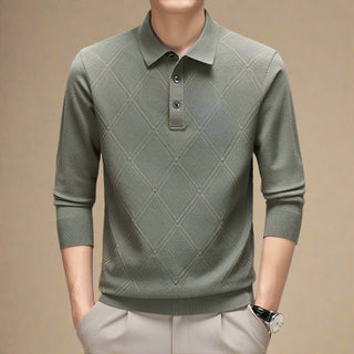 Polo Sweater | Retro Stylish Knitted Polo for Men