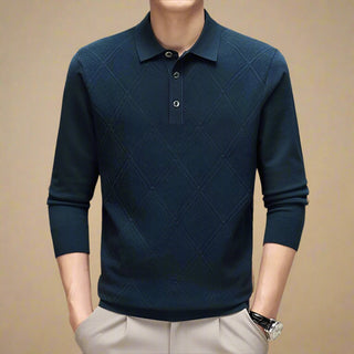 Polo Sweater | Retro Stylish Knitted Polo for Men