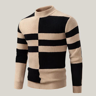 David Sweater | Warm Knitted Men’s Sweater with Round Neck and Pattern