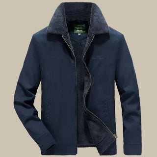 Nelson Aviator Jacket | Premium warm fleece winter jacket with collar for men