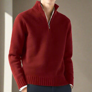 Ganti Knitted Zipper | Stylish Knitted Men's Sweater with V-Neck and Zipper