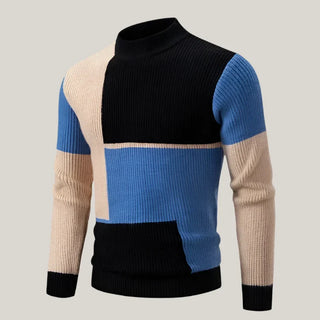 David Sweater | Warm Knitted Men’s Sweater with Round Neck and Pattern