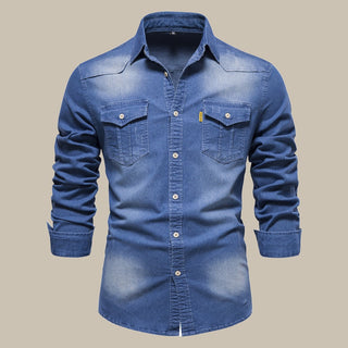 Ganti Denim Shirt | Stylish Denim-Look Jeans Shirt for Men