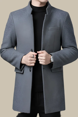 Jack Coben Coat | Long Woolen Elegant Winter Coat for Men