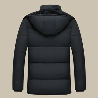 Valenzo Winter Coat | Long Warm Winter Parka for Men with Fleece Lining