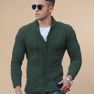 Ganti Cardigan | Men's Smart Casual Chunky Knitted Cardigan with Buttons