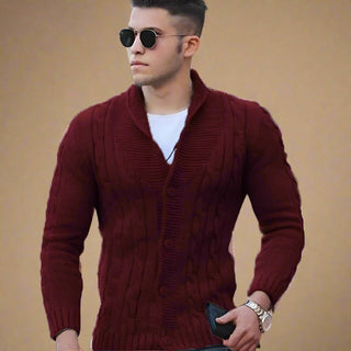 Ganti Cardigan | Men's Smart Casual Chunky Knitted Cardigan with Buttons