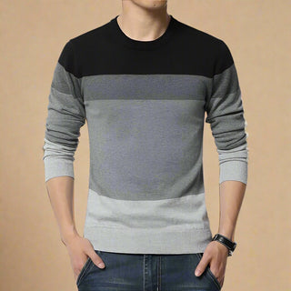 Ganti Jumper | Men's Modern striped warm sweater with crew neck