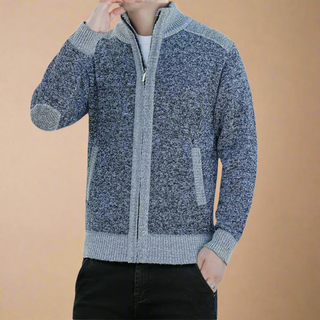 Ganti Zip Cardigan | Men's Business Casual Knitted Cardigan with Zip and Collar