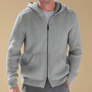 Ganti Zip Hoodie | Men's Casual Knitted Jacket with Zip and Hood