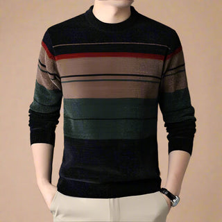 Ganti Jumper | Men's Casual chic striped sweater with crew neck