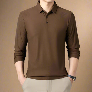 Polo Sweater | Casual Long Sleeve Polo for Men