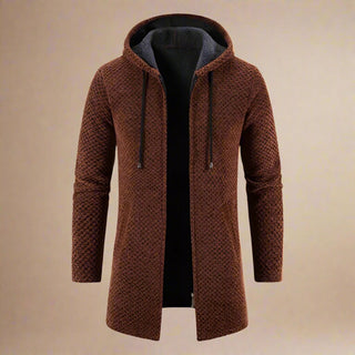 Ganti Zip Hoodie | Men's Smart Casual Long Knitted Jacket with Zip and Hood