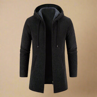 Ganti Zip Hoodie | Men's Smart Casual Long Knitted Jacket with Zip and Hood